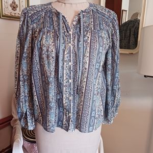 Doen Jane Navy Multi Top